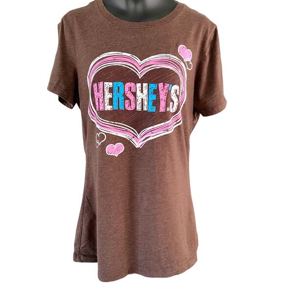Hershey Park chocolate brown short sleeve t-shirt size large - Picture 1 of 3